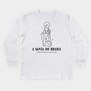 Our Lady of Aparecida (Nossa Senhora da Conceição Aparecida) 13B Kids Long Sleeve T-Shirt